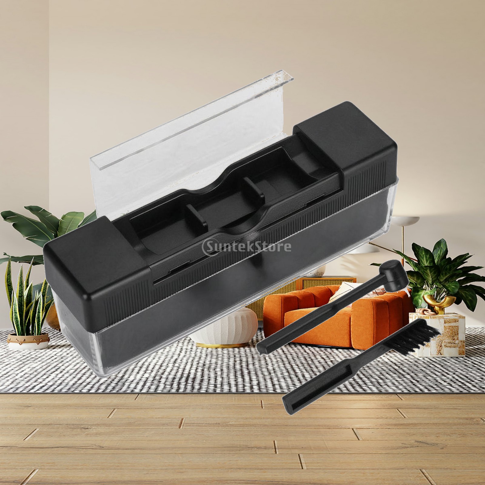 Vinyl Record Cleaner - Plastik-Plattenreinigungsbürsten-Set für Vinyl-LP-Plattenspieler mit Faserspitze, Handwerkzeug