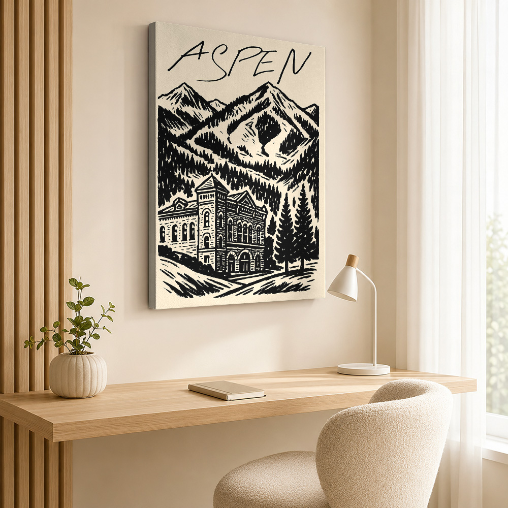 Aspen Vintage Ski Leinwanddruc – Vintage Collectible Posters Bewertung und Preis