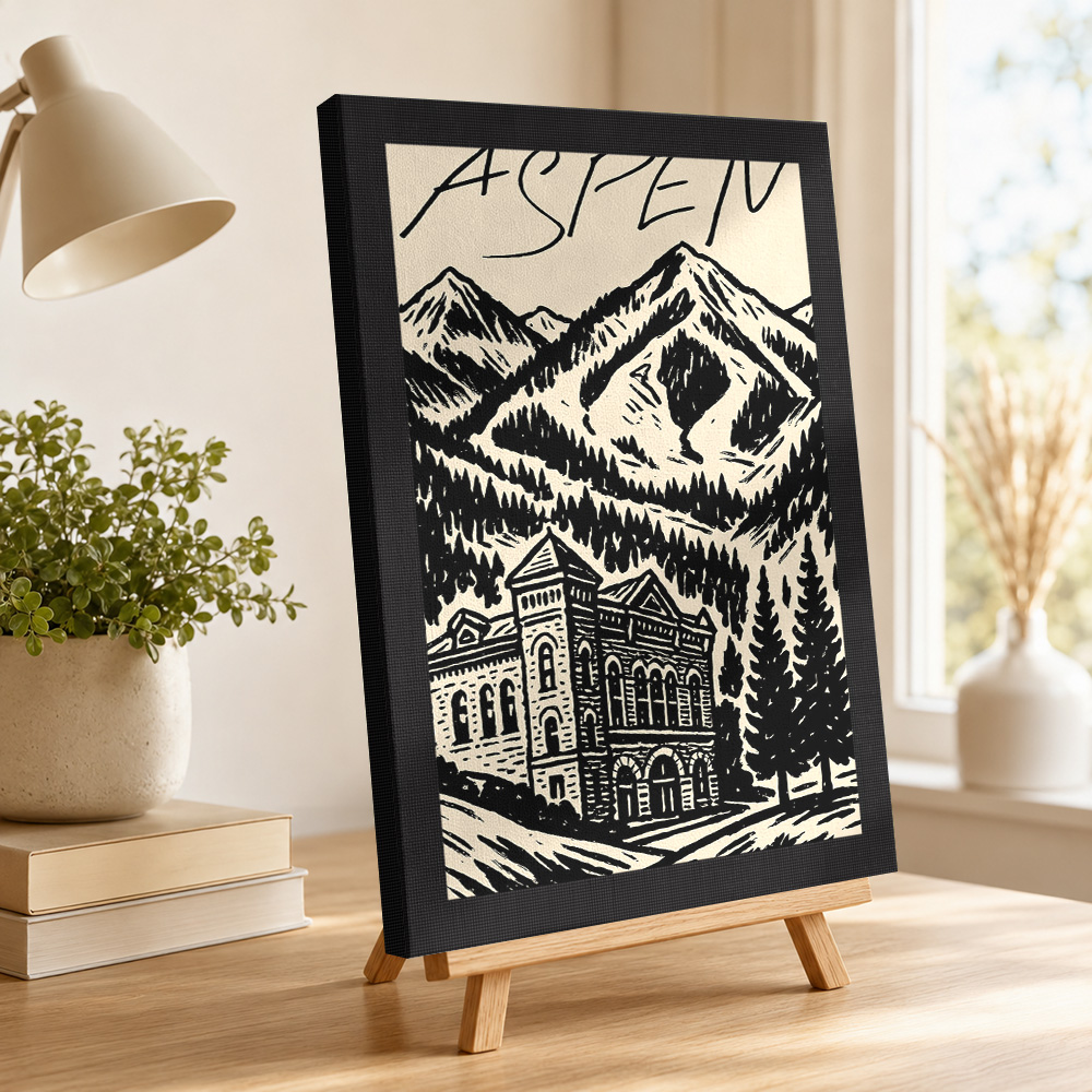 Aspen Vintage Ski Leinwanddruc – Vintage Collectible Posters Bewertung und Preis